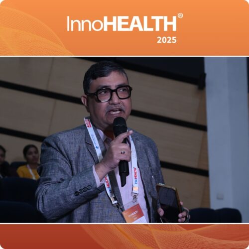 Dr. Partho Roy asking question from the panelist during Next-Gen Diagnostics & Predictive Health