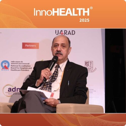 Dr. Ravi Gaur speaking during the panel discussion on Next-Gen Diagnostics & Predictive Health
