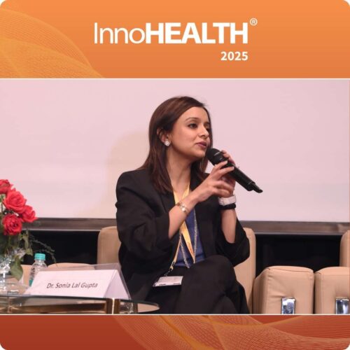 Dr. Sonia Lal Gupta speaking during the panel discussion on Next-Gen Diagnostics & Predictive Health (2)