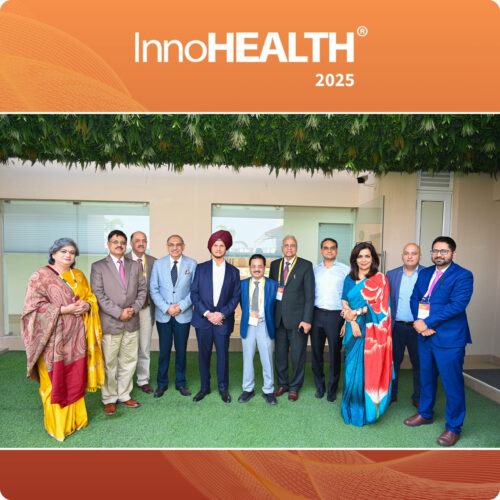 Group photo with Dr. Onkar Kanwar, Chairman of Artemis Hospital