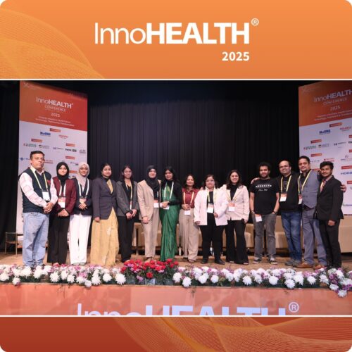 InnoHEALTH Organising Team & Master of ceremony from Jamia Hamdard