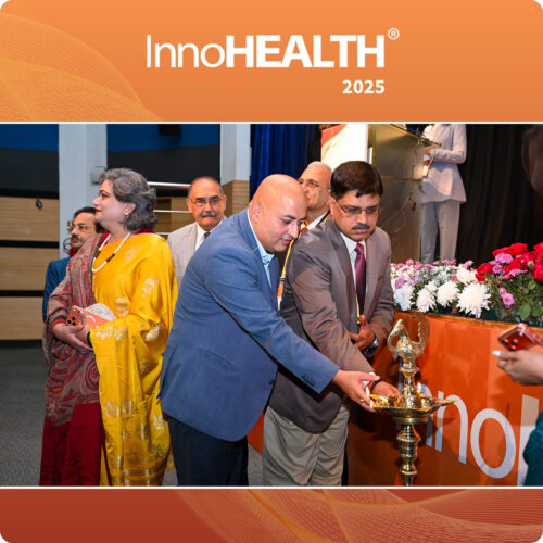Mr. Sachin Gaur lighting the lamp
