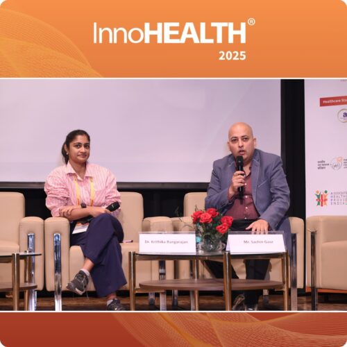 Mr. Sachin Gaur speaking during Building Healthcare AI For India session