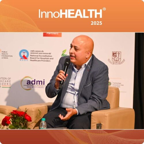 Mr. Sachin Gaur speaking during the Inaugural Session – The Resilient Health Future