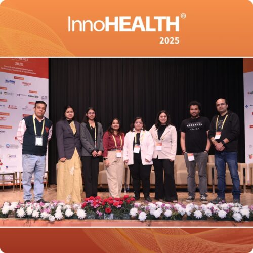Organising Team of InnoHEALTH - Mr. Sanjay Gaur, Dr. Soumya Singh, Ms. Sandhali Gupta, Ms. KKhushi Khandelwal, Ms. Swati Saini, Ms. Anjali Papneja, Mr. Clarion Smith, Mr. Alok Choudhary