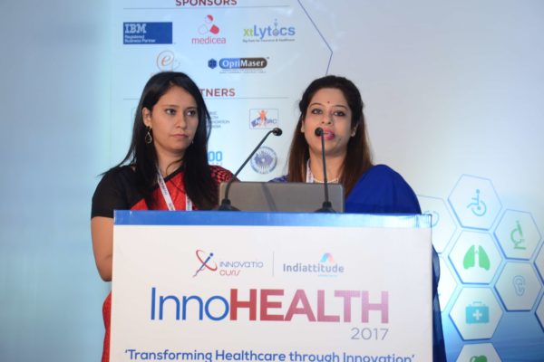 Avantika Batish and Nimisha Singh - Masters of ceremonies hosting InnoHEALTH 2017
