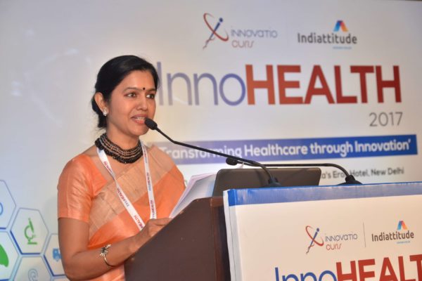 Dr Nimmi Rastogi sharing her views on Challenges & Redefining Healthcare Landscape at InnoHEALTH 2017