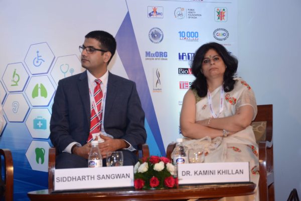 Siddharth Sangwan and Dr Kamini Khillan - Panellists of session 2 at InnoHEALTH 2017