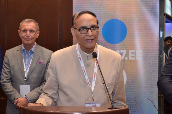 Dr V K Singh addresses the congregation at B2B meeting of InnoHEALTH 2017