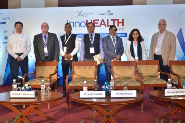 Group photo of session 5 panellists at InnoHEALTH 2017