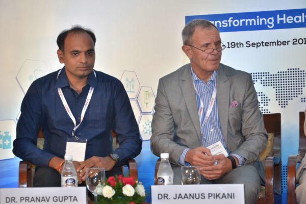 Dr Pranav Kumar Gupta and Dr Jaanus Pikani - panellists of session 4 at InnoHEALTH 2017