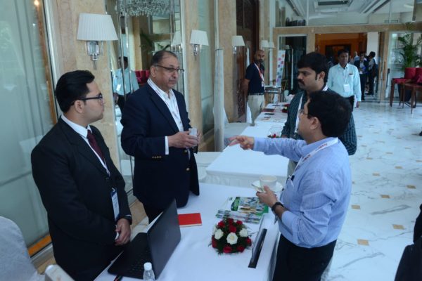 Mobital representatives briefing an attendee at InnoHEALTH 2017