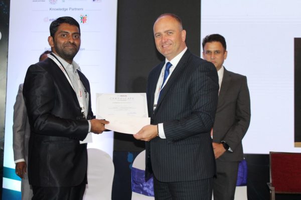 18. Dhananjaya KVN receives the third place in the young innovators award at InnoHEALTH 2018