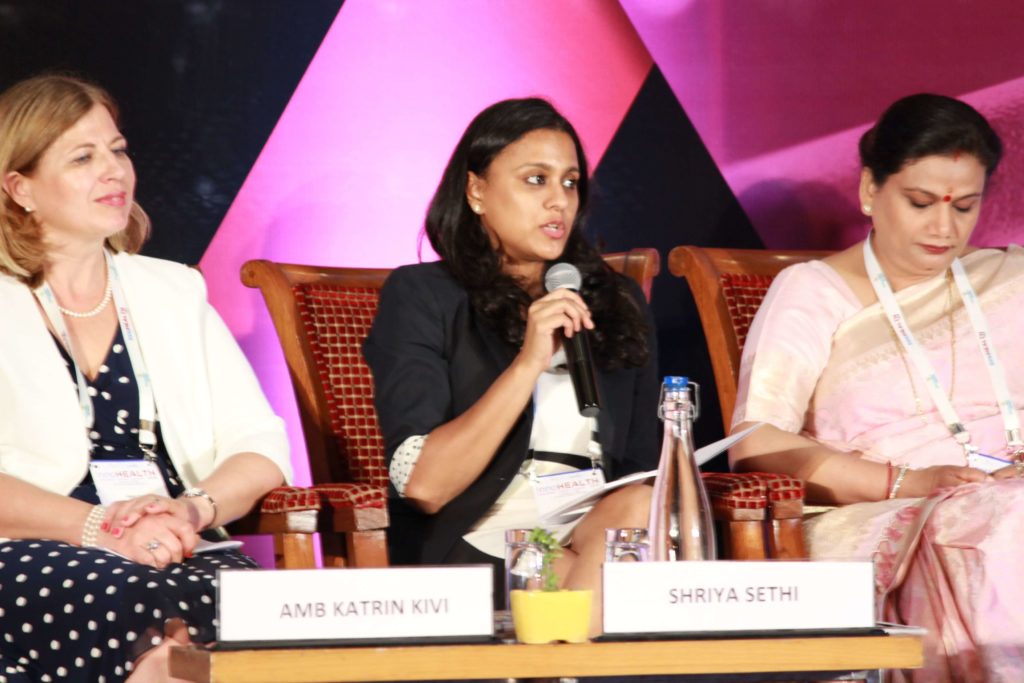 Amb Katrin Kivi, Shriya Sethi & Upasana Arora at Session 4 InnoHEALTH 2019
