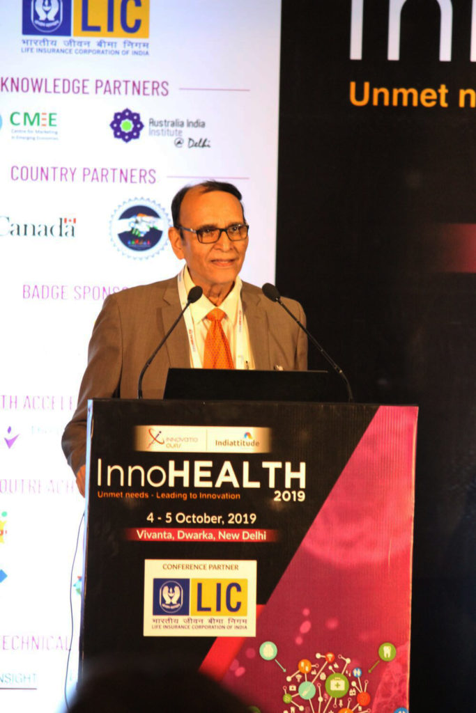 Dr. V K Singh at Inaugural session InnoHEALTH2019