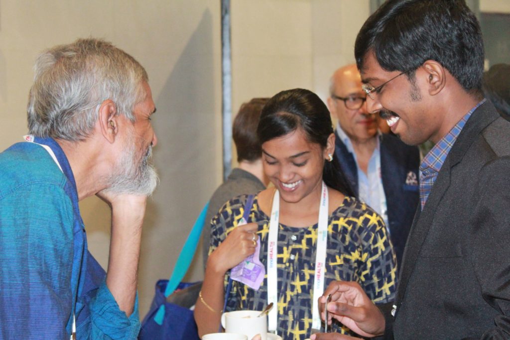 Gopinath K, Nancy Mary and Allan Brijith at InnoHEALTH 2019