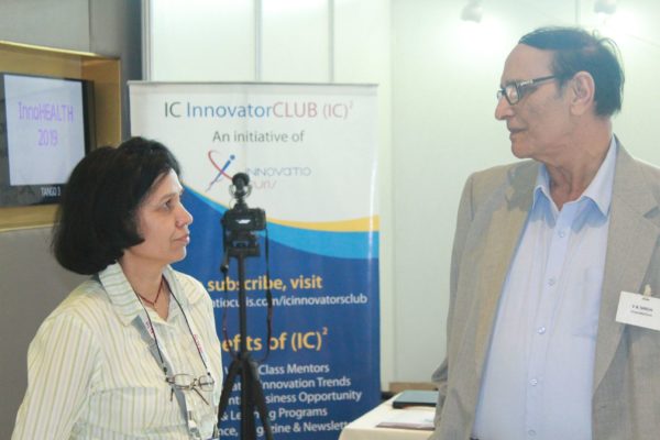 Veena Sehgal and Dr. VK Singh at InnoHEALTH 2019
