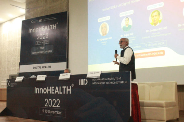 2. Dr. Vijay Agarwal moderating Invited talks on Digital Health Implementation - Case Studies session @ InnoHEALTH 2022
