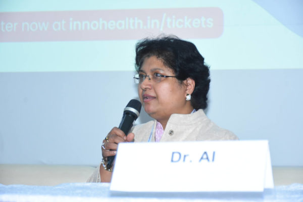 Dr Vibha Jain speaking in Getting Healthcare Data Right session @ InnoHEALTH 2022
