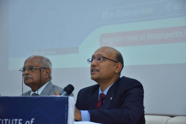 Prof Rajan Bose speaking in Inaugural @ InnoHEALTH 2022