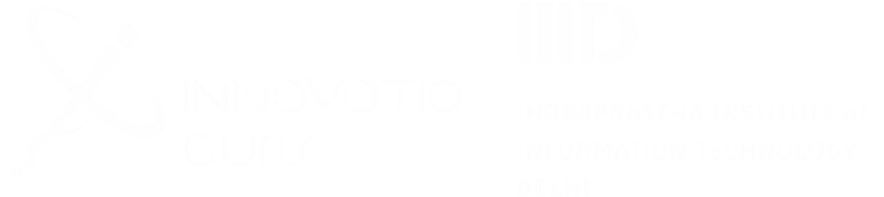 InnovatioCuris and IIIT Delhi combined logo